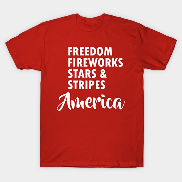 4th of July T-Shirt by TeeAMS